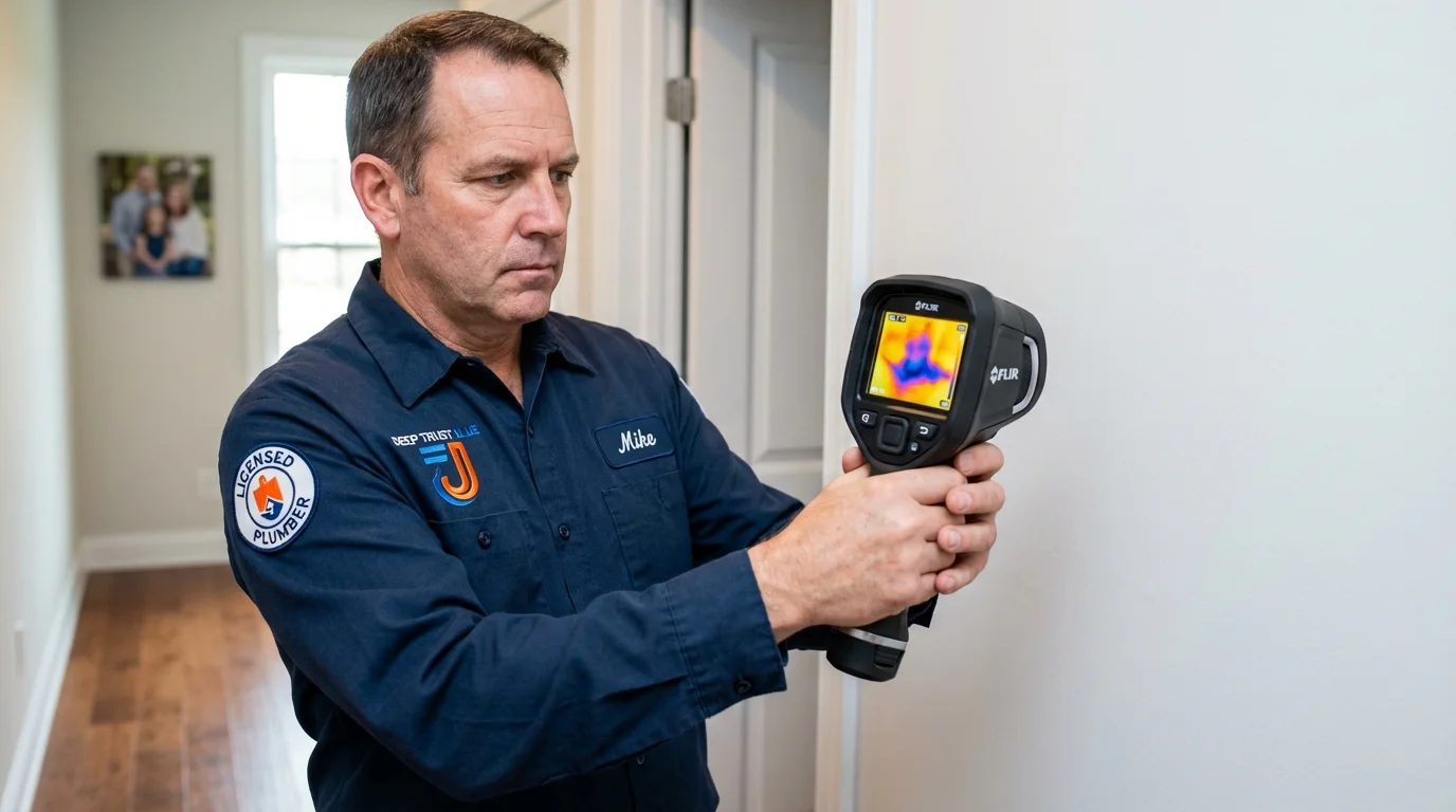 Thermal imaging leak detection by Johns Plumbing LLC in Hauppauge